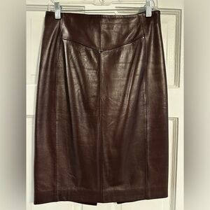 Reiss - leather pencil skirt